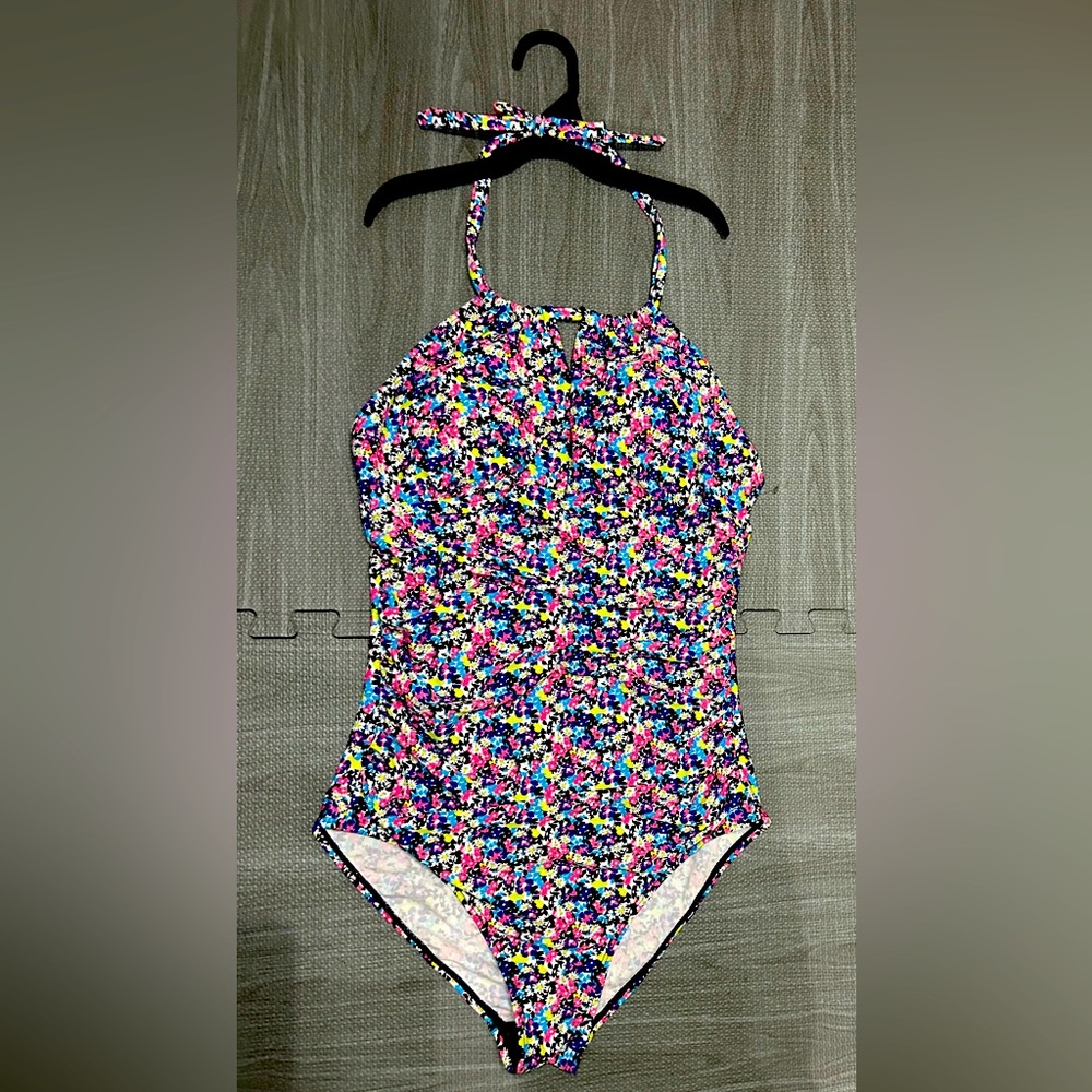 One piece floral swimsuit